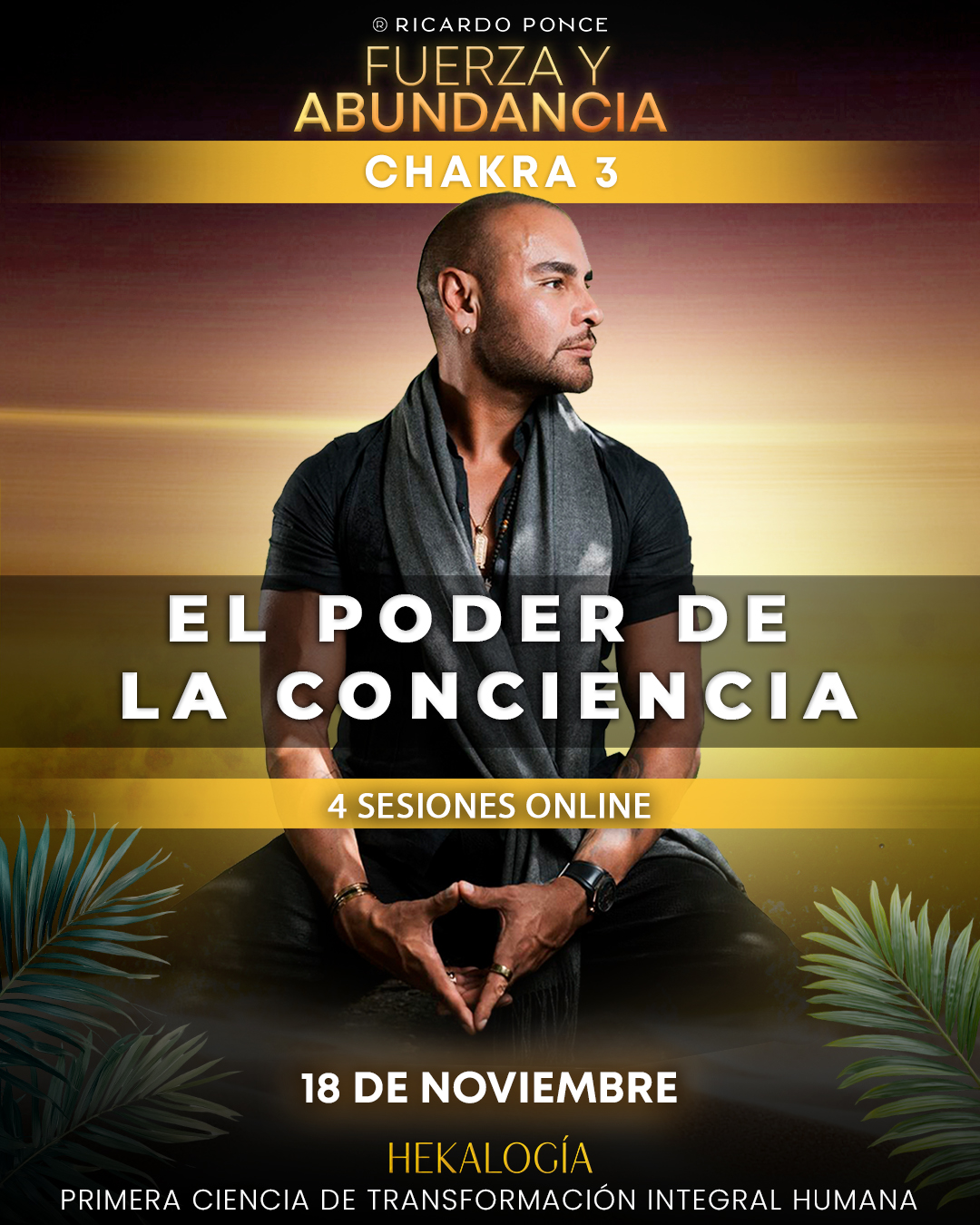 El Poder de la Conciencia · Chakra 3 · 4 sesiones online desde el 18 de noviembre